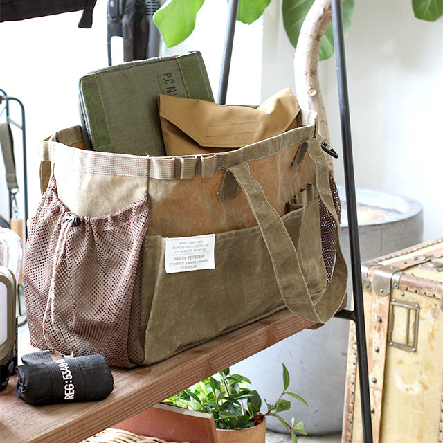 Post General Waxed Canvas Tool Bag Rect - Gray