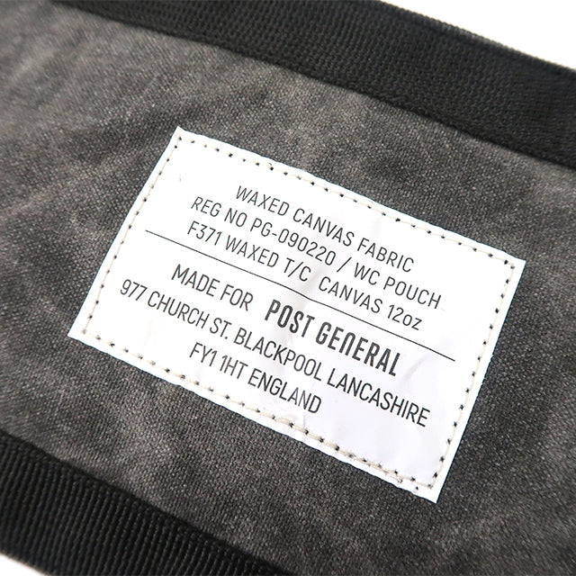 Post General Waxed Canvas Pouch - Gray