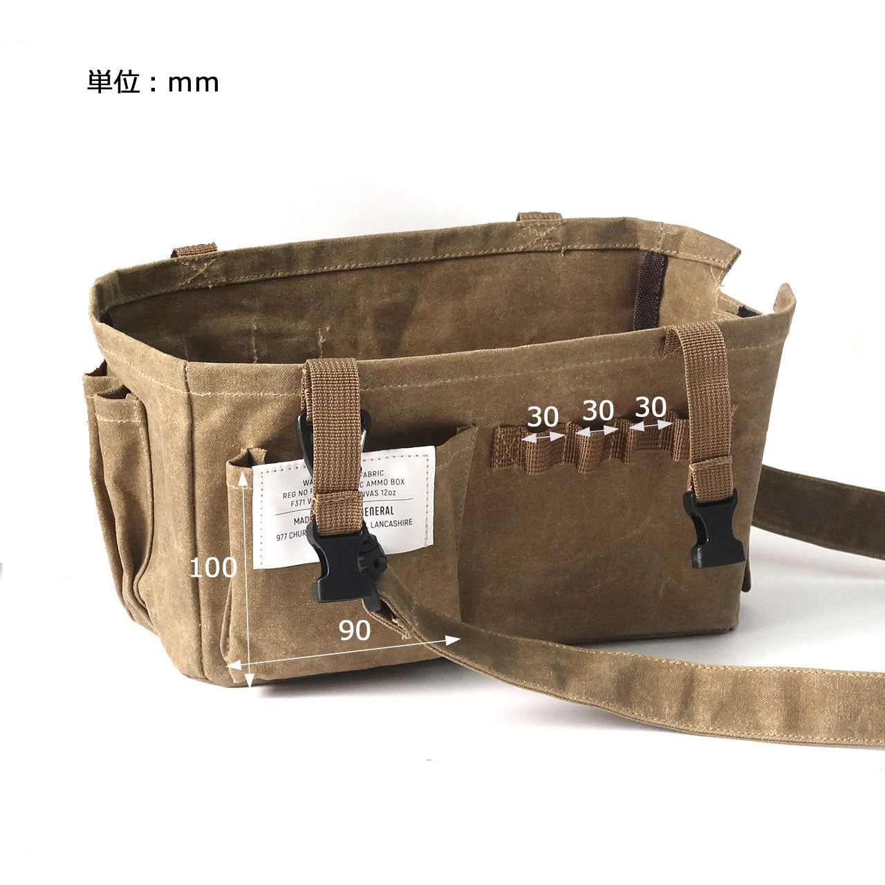 Post General Waxed Canvas Ammo Tool Box - Brown