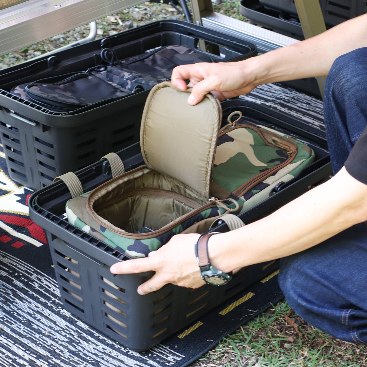 Post General Field Bag For HD Basket Long - Blackcamo