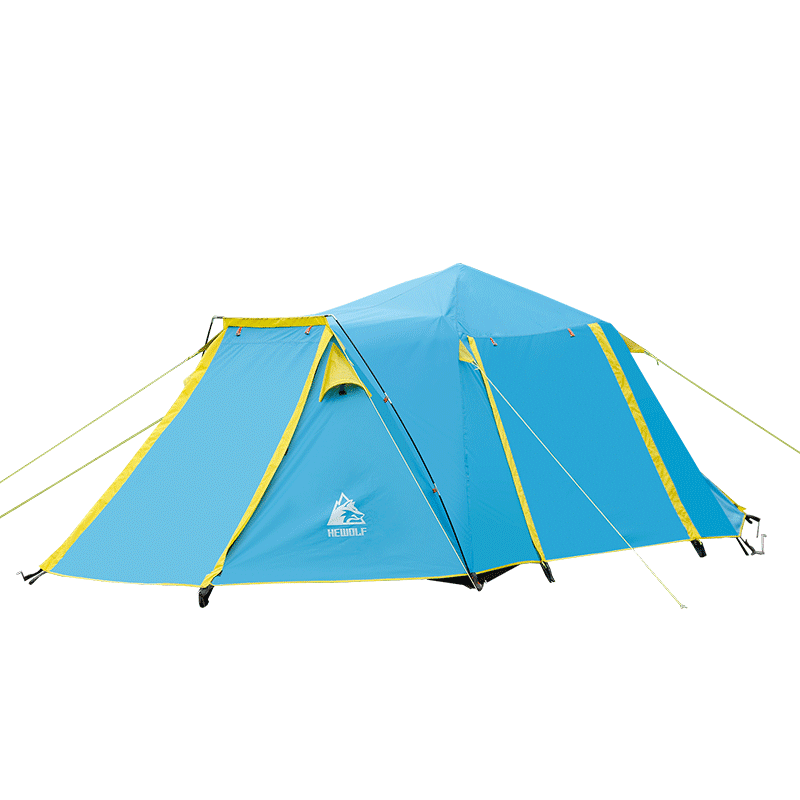 Hewolf Camping Tent 4P - Blue