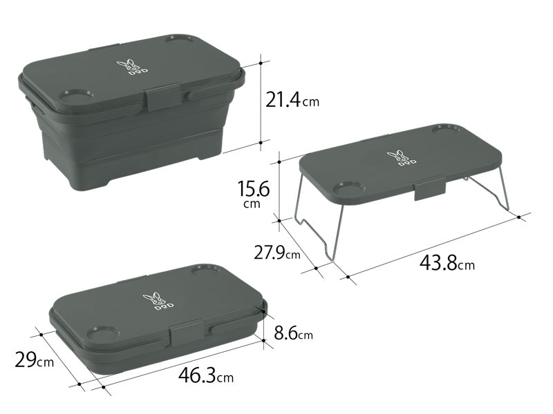 DoD Peshacon Foldable Container - Grey