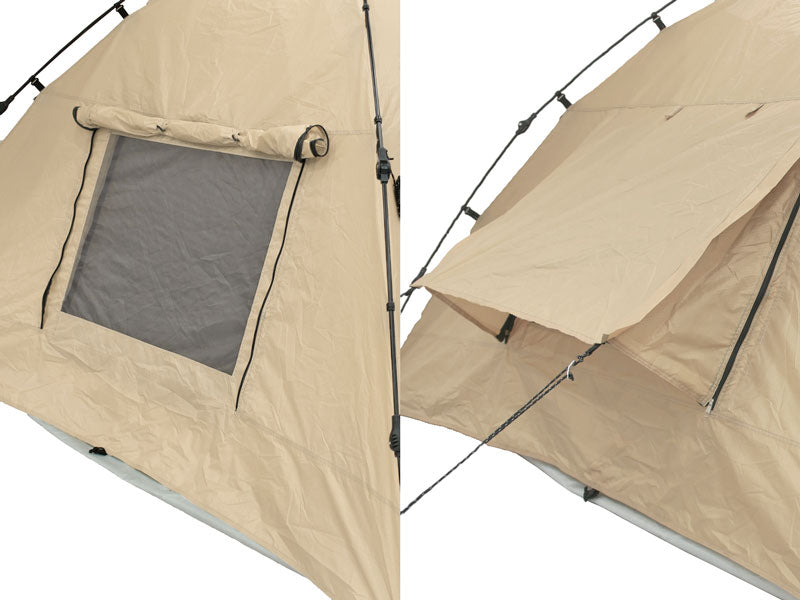 DoD Rider's Tandem 4 person Tent - Tan