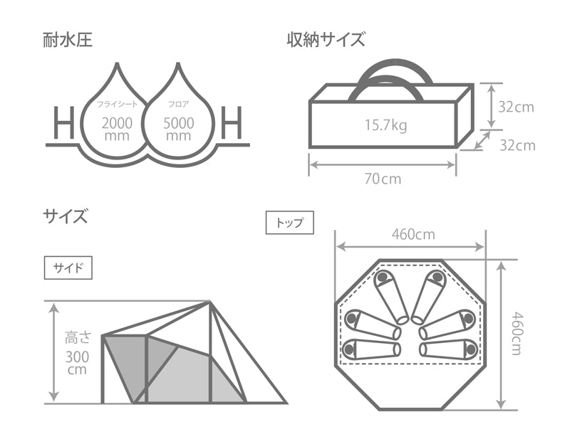 DoD Yadokari 6 person Tent