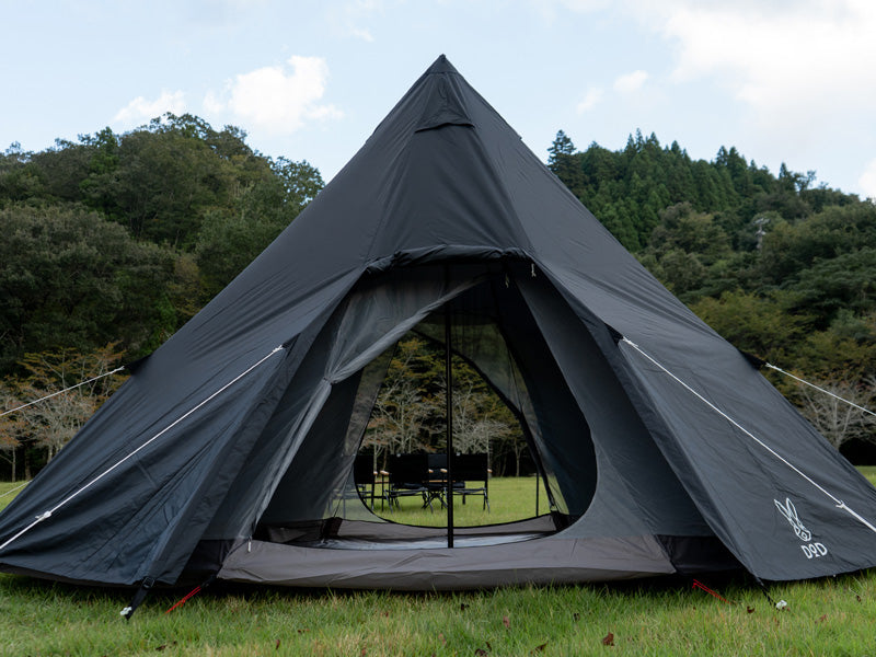 DoD One Pole 8 person Tent (L) - Black