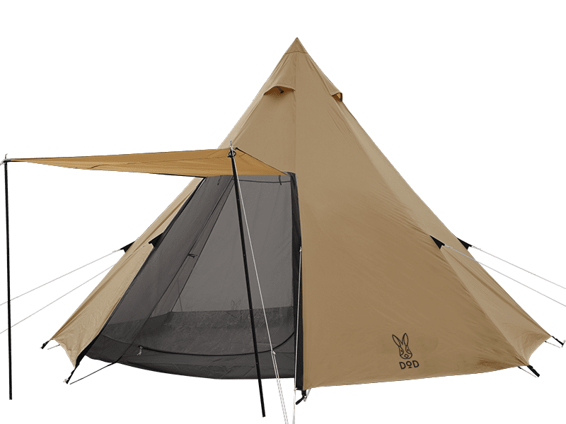 DoD One Pole 8 person Tent (L) - Tan